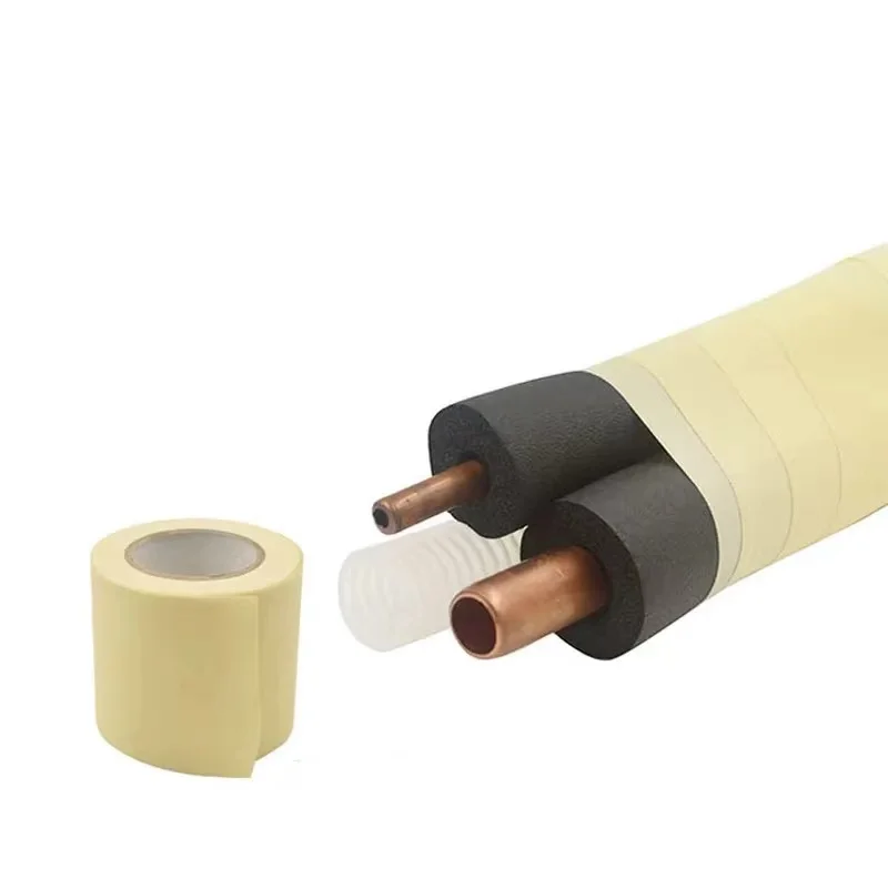 

Air Conditioning Cable Tie Non-Glue Tape Cooling Fridge Cooper Pipe Tube Wrapping Waterproof Installation Dedicated PVC Tape