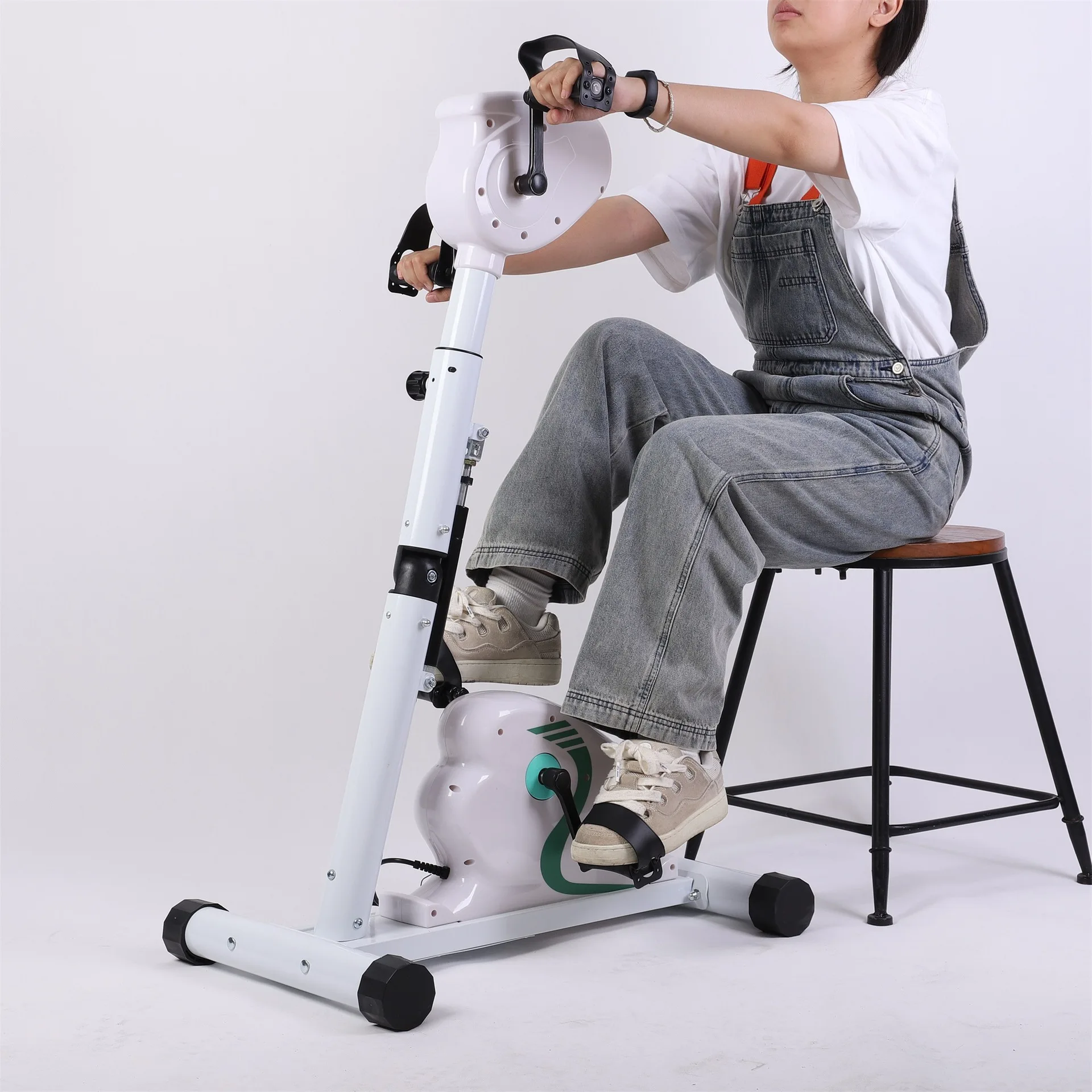 Electric Stepper for Limb Rehabilitation, 4 in 1 Arm Leg Exercise Machine, Automatic Recovery Equipment for Home Gym