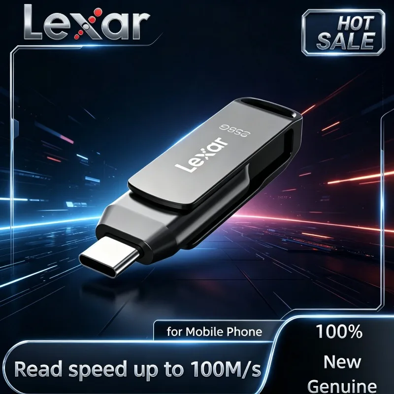 Lexar Dual Drive D400 USB 3.2 Type-C Type-A Flash Drive for PC for Metal Housing Storage Expansion Jump Drive Original Lexar