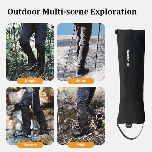 Imagen 2 del producto Naturehike 1 Par de Polainas Impermeables para Senderismo, Polainas para Nieve, para Escalada, Camping, Esquí y Actividades al Aire Libre