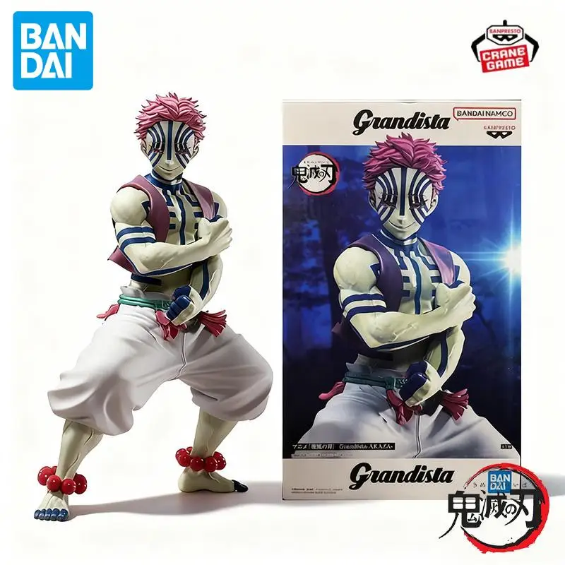Figurki Bandai Original Banpresto Akaza, oryginalne, dostępne od ręki, figurki anime z PVC, statuetki, kreskówkowe figurki akcji, lalki, zabawki dla dzieci, ozdoby, prezenty na festiwale.