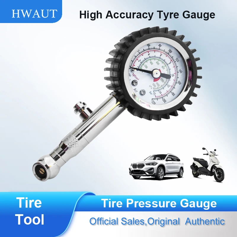 

High Accuracy Tire Pressure Gauge Black 220 Psi for Accurate Car Air Pressure Tyre Gauge for Car Truck and Motorcycle Shockproof