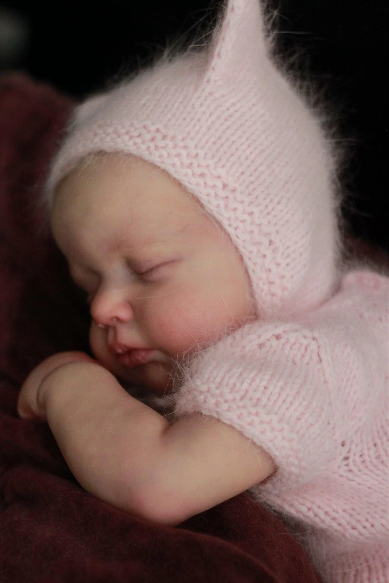 NPK 19 pollici Corpo Morbido Neonato Reborn Doll Loulou Realistico Soft Touch Coccole Bambino Strati Multipli Pittura 3D Pelle