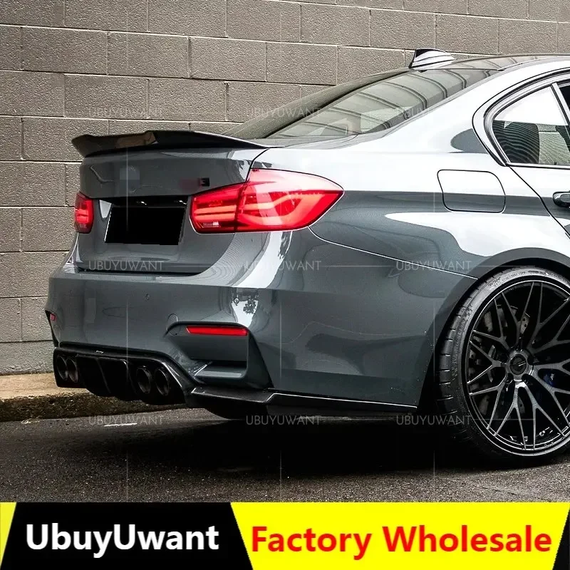 For F30 F35 Spoiler 2012-2017 BMW 3 Series M3 320i 320li 325li 328i Spoiler ABS Plastic Material Car Rear Wing Rear Spoiler