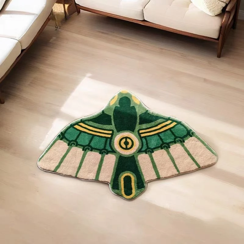 

Anime Bath Mat Zelda Kingdom Carpets Flying Wings Home Soft Fur Rugs Kid Bedside Fluffy Non-Slip Foot Mats