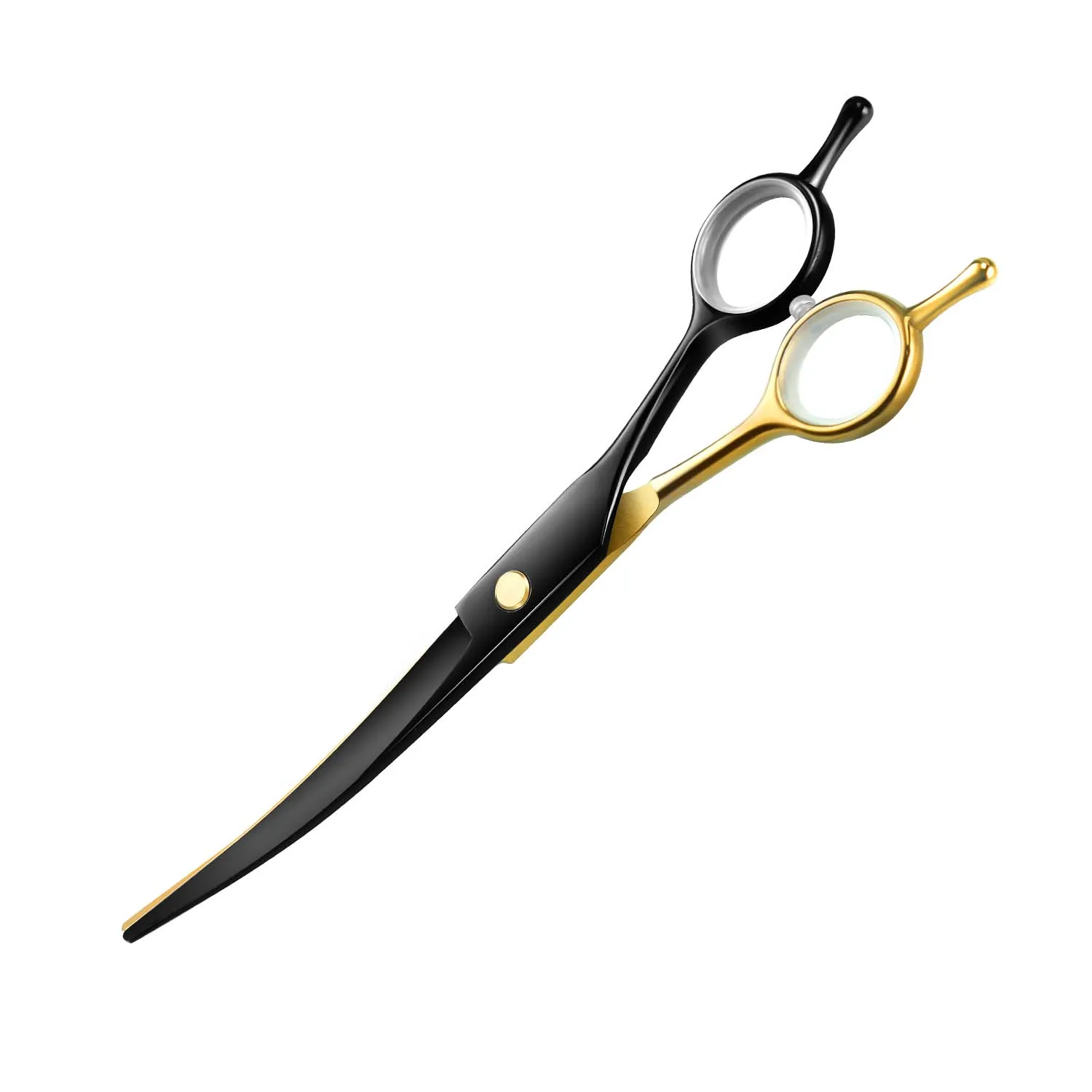 Professional Pet Grooming Scissors - Ergonomic Curved Design for Precise, Smooth Cutting - Salon-Grade Hair Shears