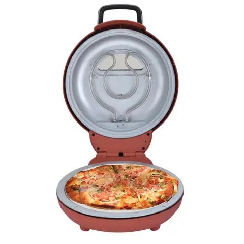 Electric Pizza Oven Indoor Portable 12 Inch Indoor Pizza Oven Pizza Maker Heats up 400 for Stone Baked