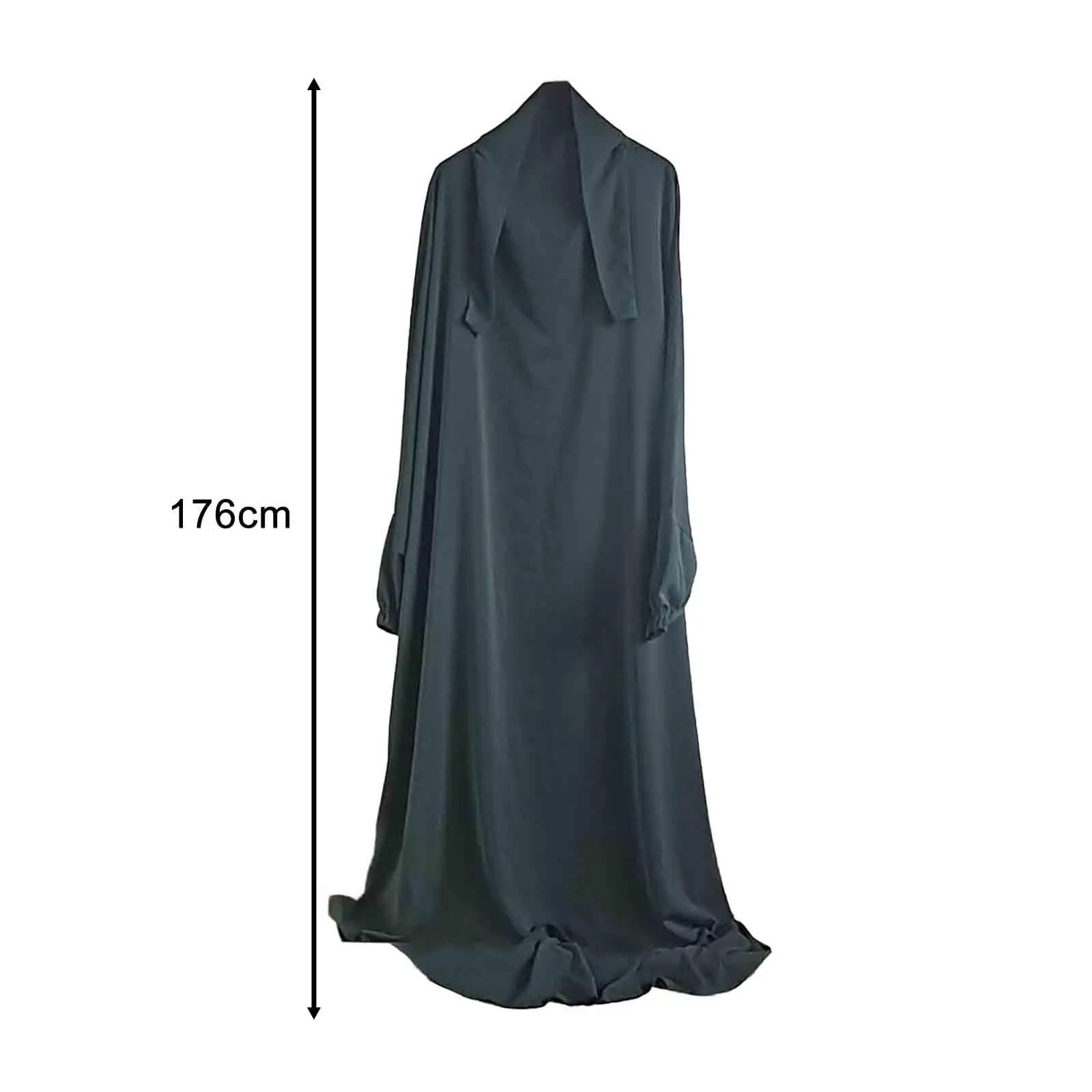 

Hooded Abaya Womens Kaftan Islam Arabic Prayer Clothes with Hijab Dubai Outfits Long Sleeve Modest Robe Turkish Prayer Robe