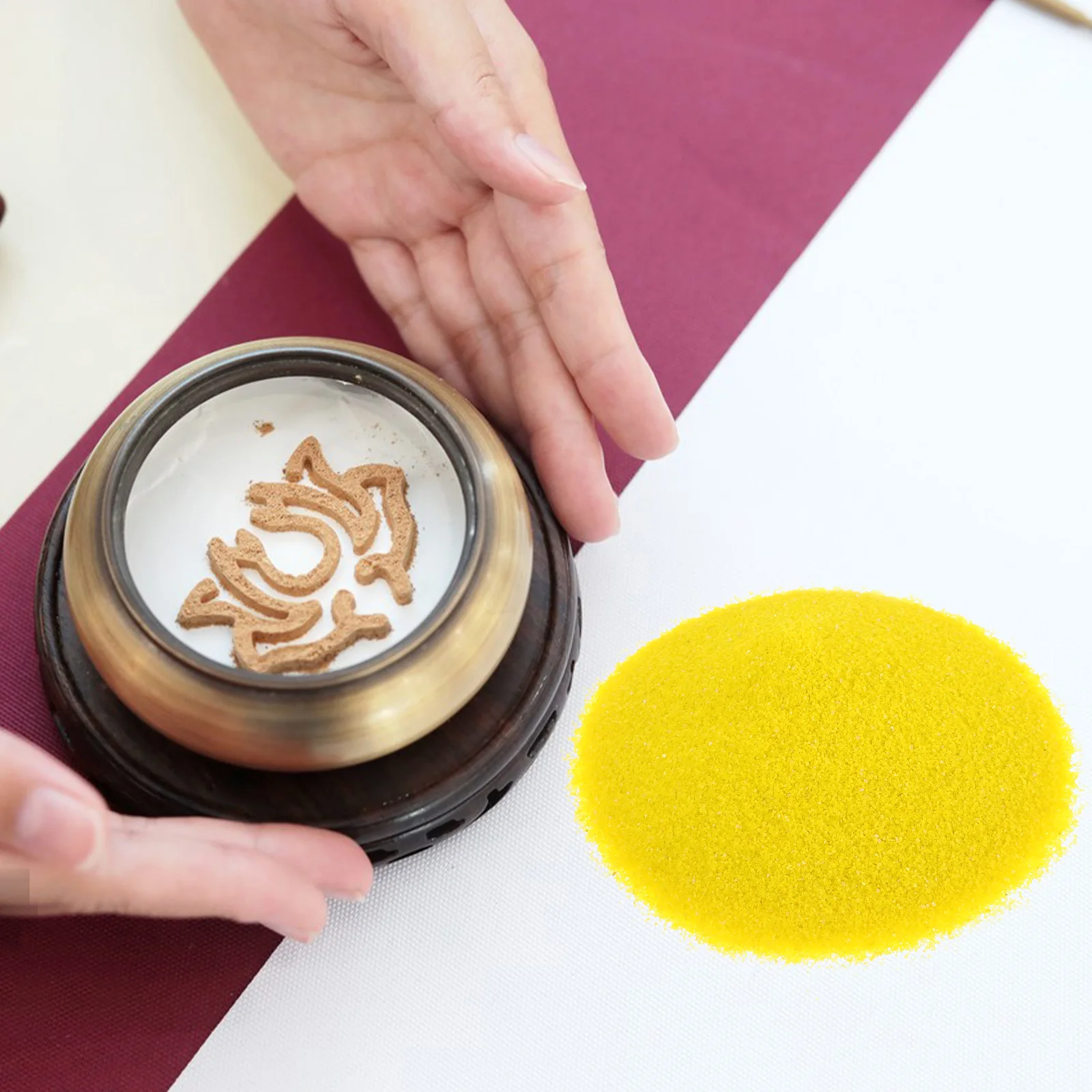 

Xiangzhuan Opal Powder Quartz Sand Incense Burner Ash Filler Decorative Vases Equipment Yoga Ceremonies Meditation Relaxation