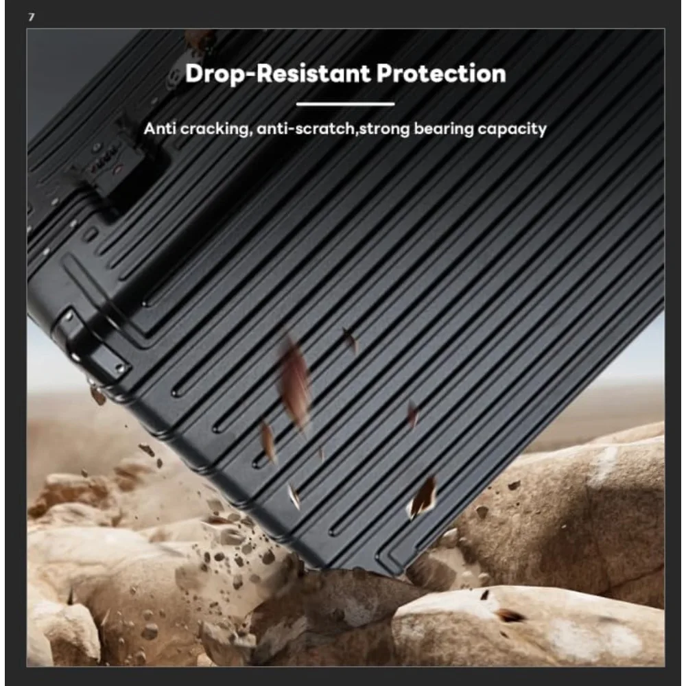 حقيبة حمل خفيفة الوزن مقاس 20 بوصة مع أقفال معتمدة من TSA وحامل أكواب ومنفذ USB لراحة السفر