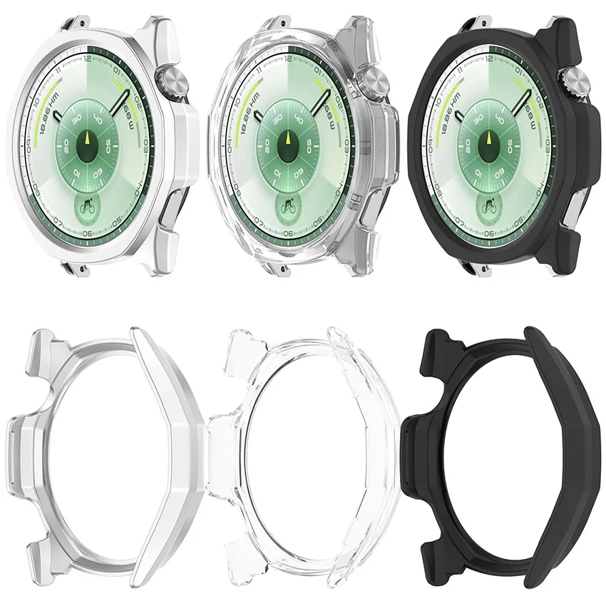 

Half Wrap PC Skeleton Watch Case for Huawei Watch GT6 46MM Dustproof and Shockproof Half Cover