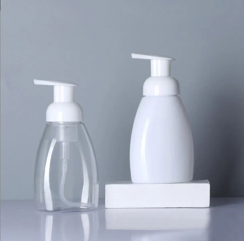 

250ML 300ML plastic PET bottle foaming pump facial soap dispenser/cleanser/hand washing lotion emulsion cosmetic packing