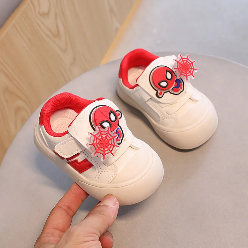 Baby Soft Sole Non-slip Cute Boys Comfortable Shoes Toddler Walking Shoes Disney Children\'s Shoes Cartoon Spiderman Kids Shoes