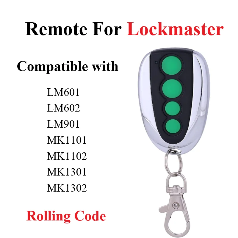 

For Lockmaster LM124 DSC/MK/LM/EK/CASAR/EKD Genuine Garage/Gate Remote 433.92MHz Rolling Code