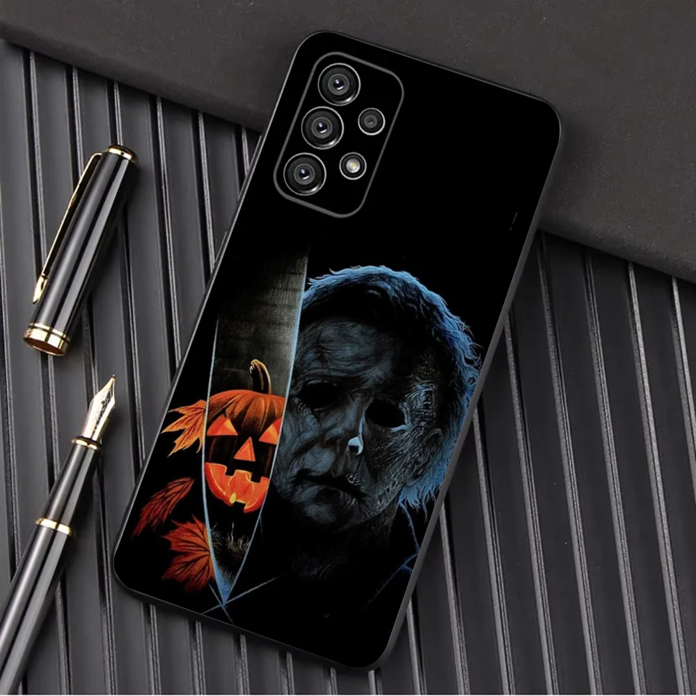 Halloween M-Michael M-Myers Phone Case For Samsung Galaxy A13,A21s,A22,A31,A32,A52,A53,A71,A80,A91 Soft Black Shell