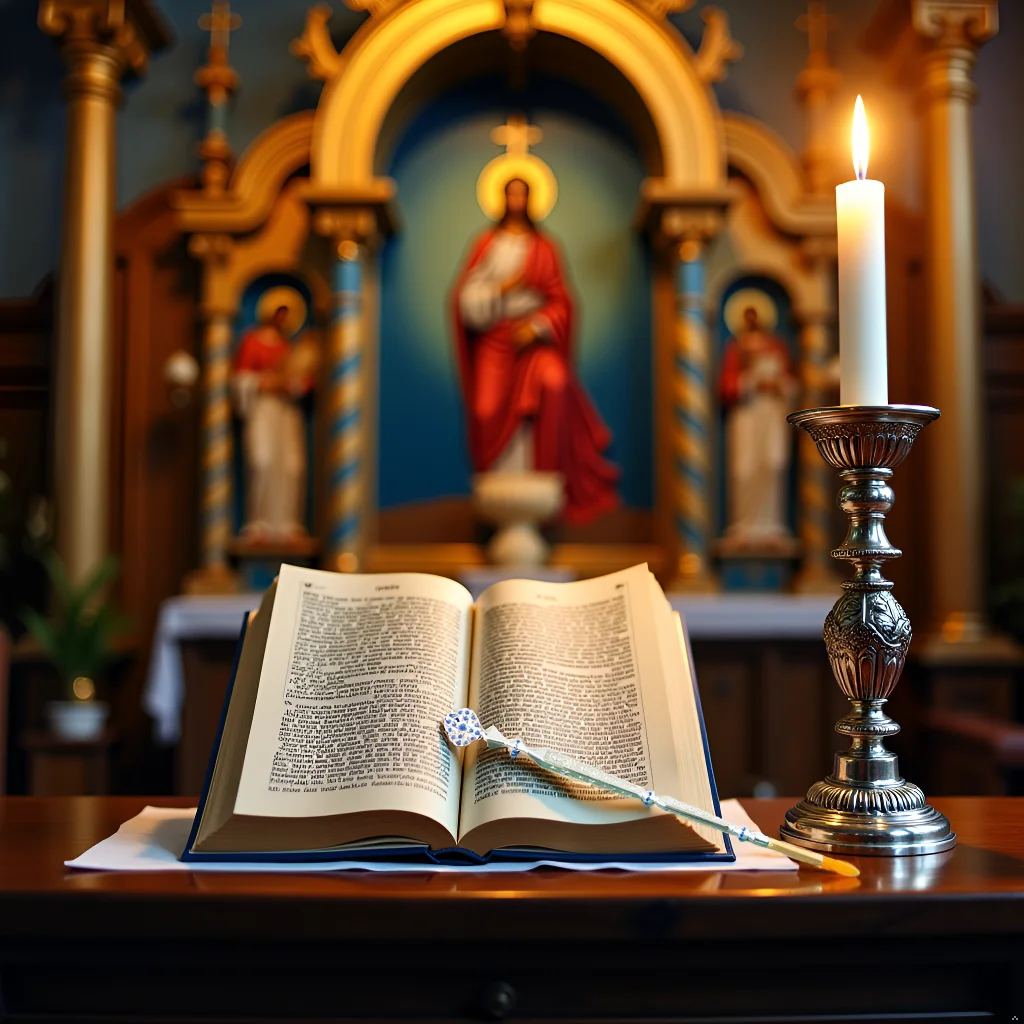 

HTISOK Orthodox Gold Silver Holy Oil Holy Water Pen Religious Church Baptism Holy