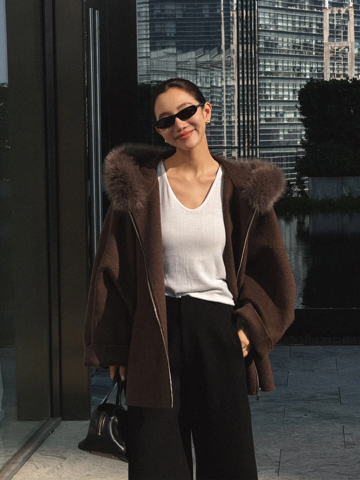 

Женский вязаный шерстяной жилет Li Hui Er White Day, базовый слой, облегающий, дышащий, модный, стильный, приталенный крой