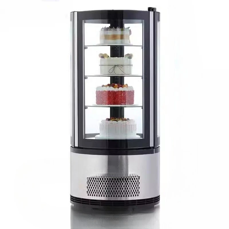 Commercial Freezer Small Rotary Refrigerated Display Cabinet Refrigerator