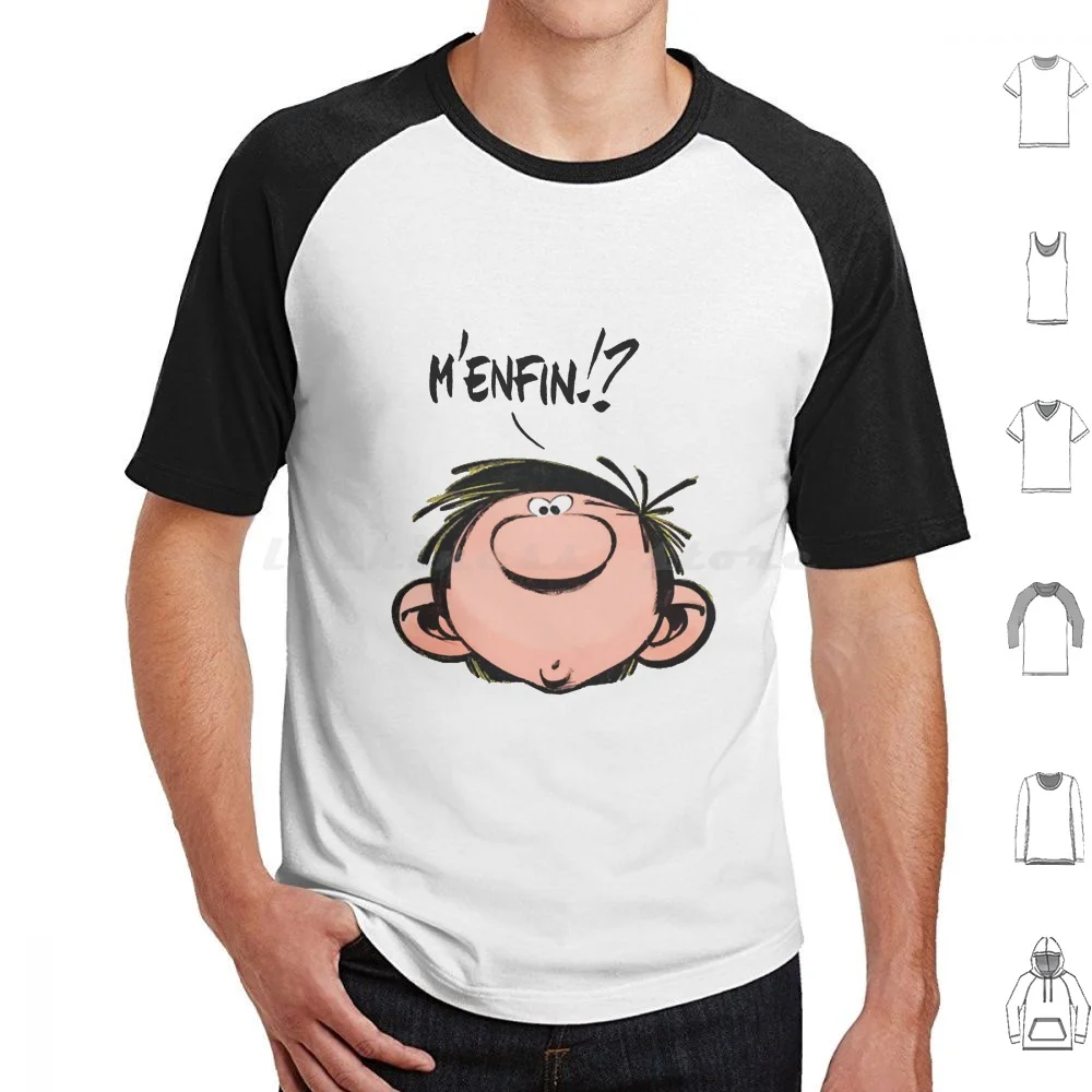 Revista Spirou Gaston Lagaffe película dibujos animados Color Big Ben camiseta algodón hombres mujeres DIY estampado revista Spirou Gaston Lagaffe