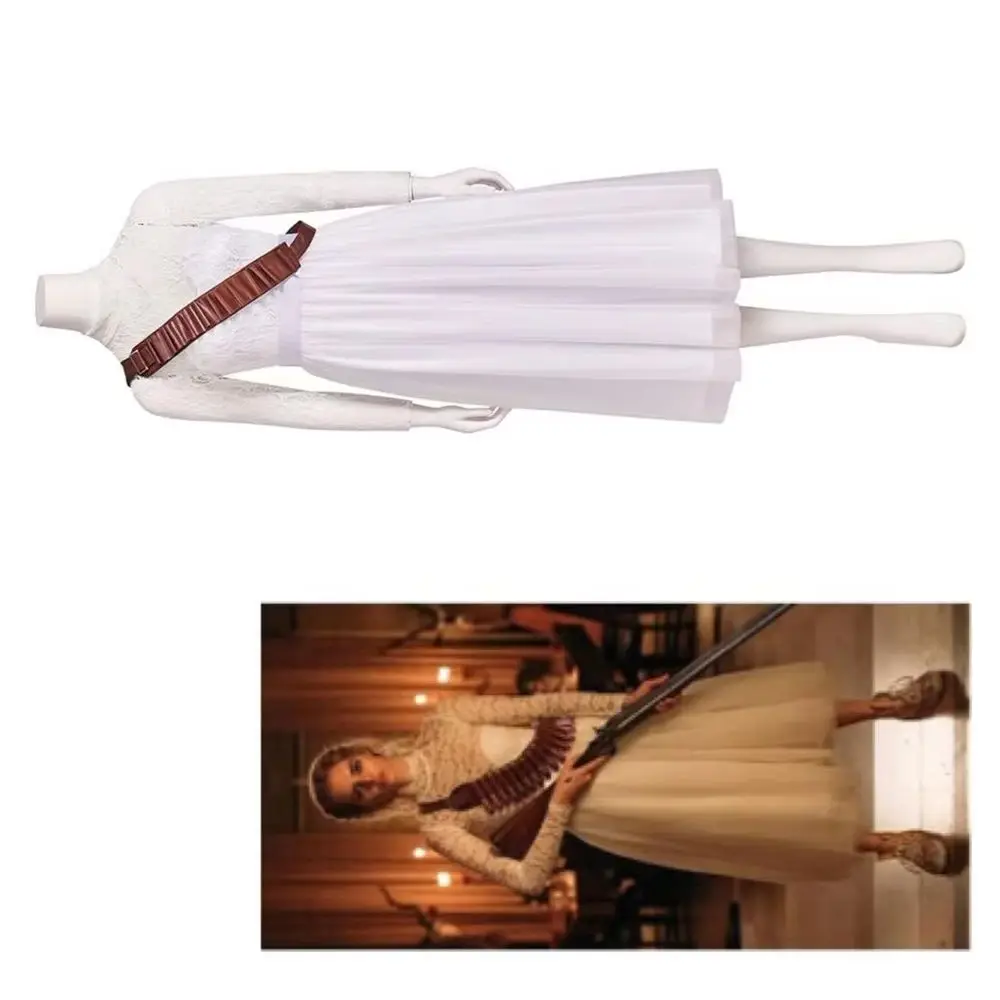 

Готовый или не косплей из фильма для женщин белого цвета с аксессуарами, наряды для вечеринки на Хэллоуин