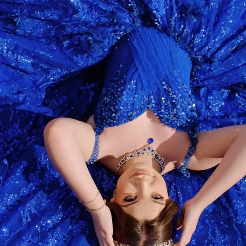 Shiny Royal Blue Qu… - image