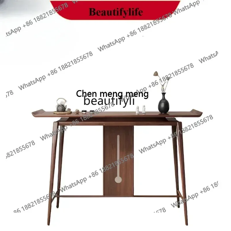 

X ss 8617 New Chinese-style entrance table, living room, table entrance table, ash wood solid wood entrance cabinet