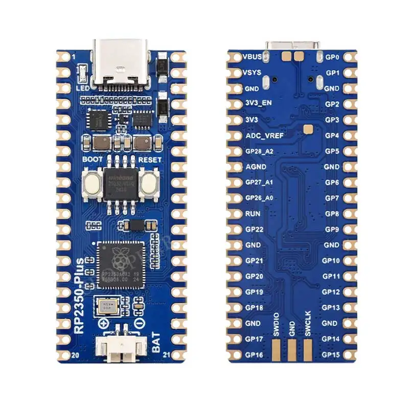 Raspberry Pi Pico 2 RP2350 MCU Board PLUS based on Raspberry Pi RP2350A chip 520KB SRAM and 4MB Flash Temperature sensor USB1.1