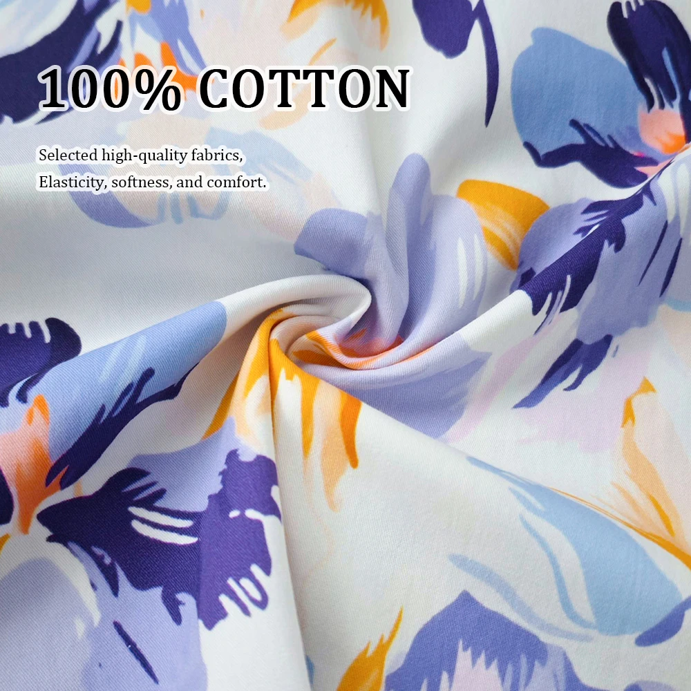 Fashion Print Doctor Uniforms Medical Nursing Scrubs Uniform Clinic Scrub Sets Short Sleeve Tops Pants Sets 100% Cotton Workwear