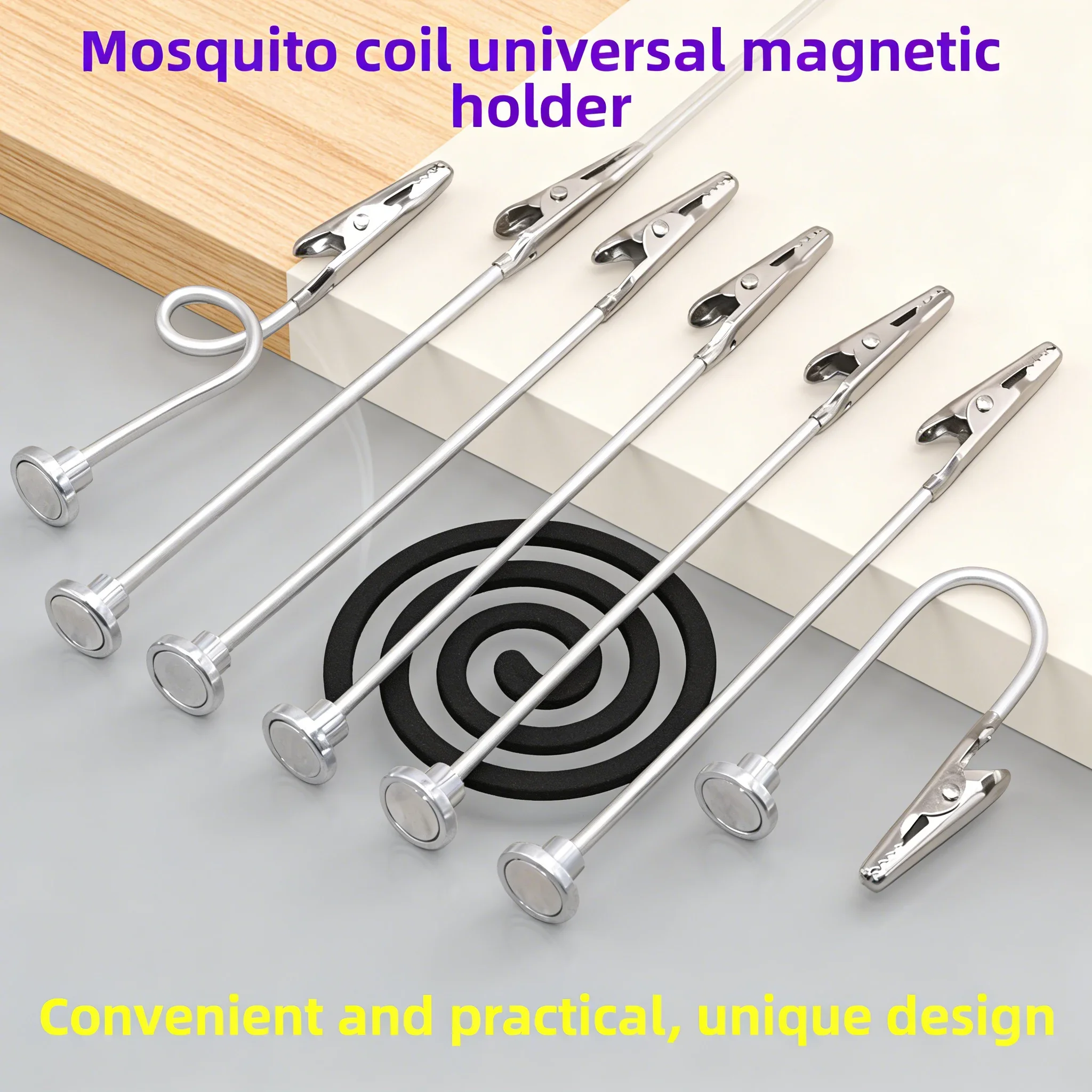 

Magnetic Suction Universal Clip - Multipurpose Holder for Camping Mosquito Coils, Art Coloring & Outdoor Incense