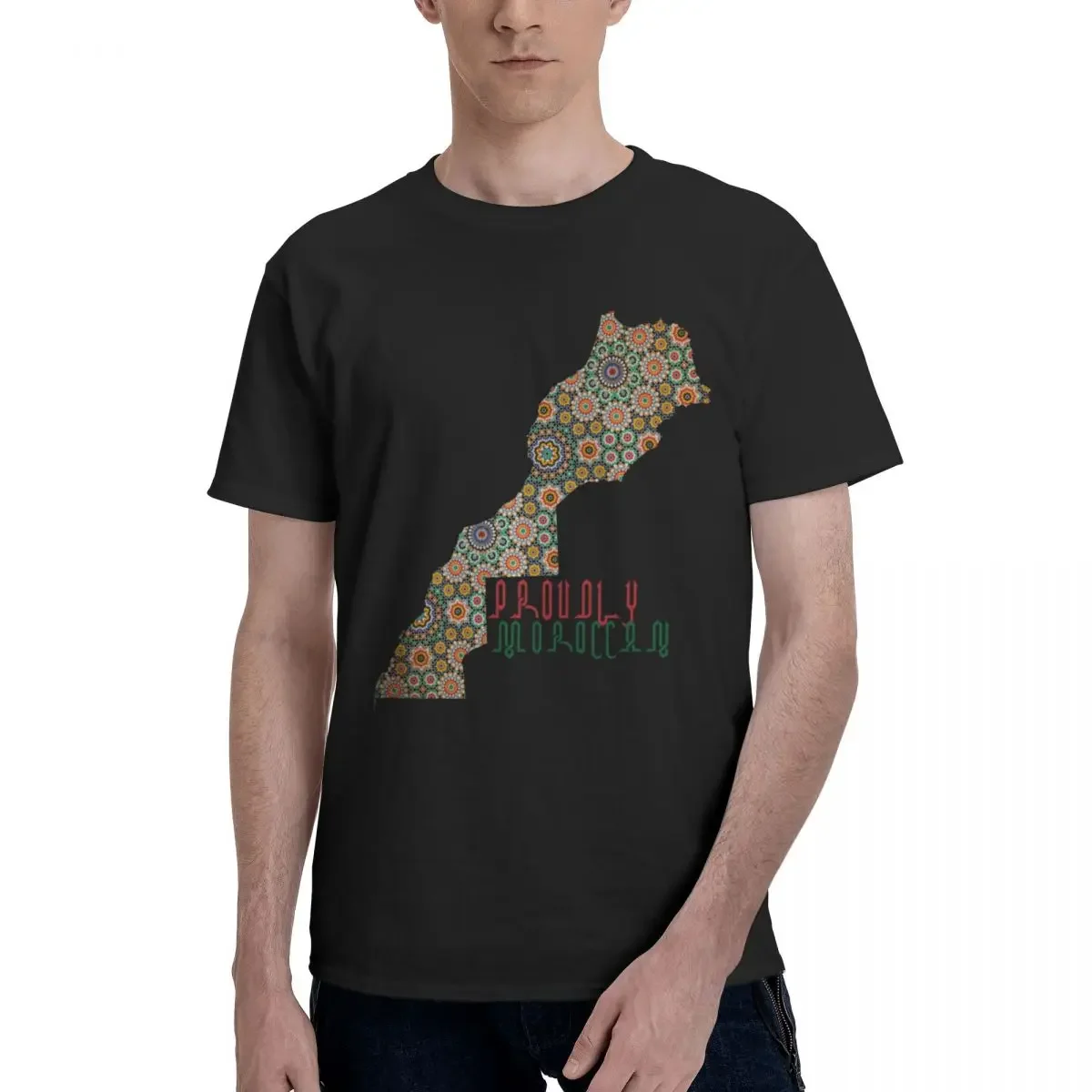 Retro Morocco Map T Shirt Vinatge Moroccan Culture Fans Gift T Shirts Graphic Y2K Gifts Quality Men Women T Shirts Clothing