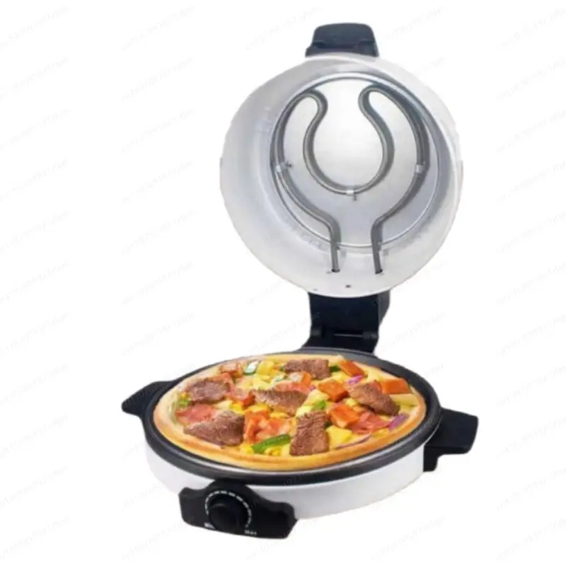 NEW Double Temp Control Electric Pizza Oven with Window, Large Capacity Steak Grill & Commercial Pancake Maker