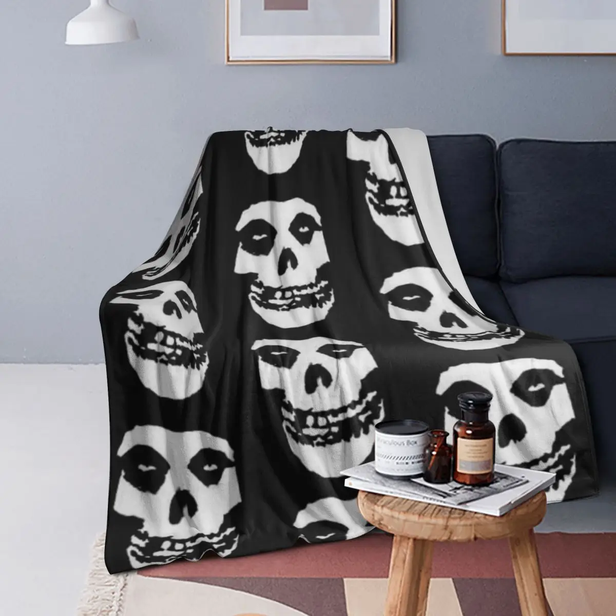 

Одеяла Misfits Band-панк-рок, мягкое теплое фланелевое одеяло, покрывало для кровати, гостиной, пикника, путешествия, домашний диван