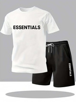 2025 Summer Men's New Casual Set Short Sleeve T-shirt Shorts Youth Trendy Brand Two piece Set Suitable for Summer Outdoor Sports
