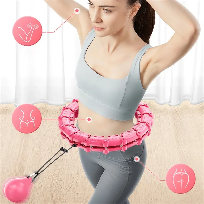 Fitness Smart Sport Hoop Thin Waist Exercise Massage Hoolas Hoop Gym Equipment Detachable Splice Home Training Weight Loss Ring