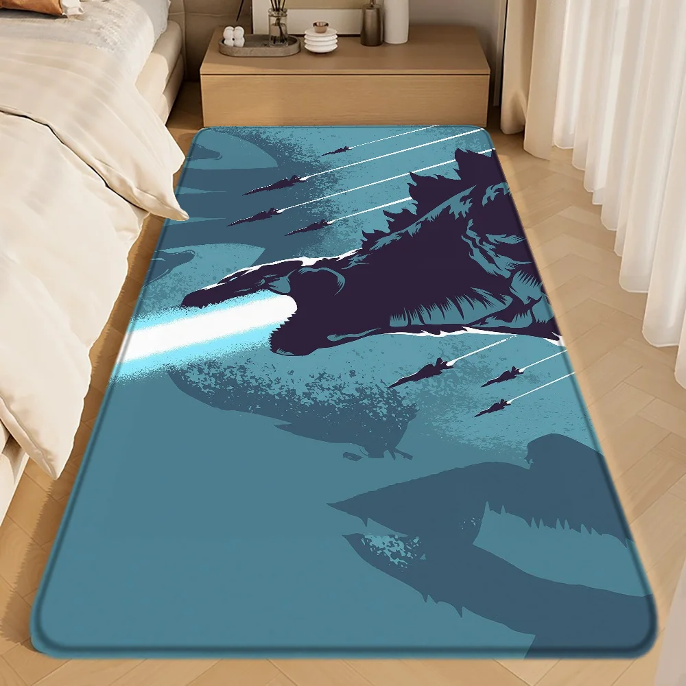 Bathroom Rug for Bed Room Carpet for Bedroom Strange Godzilla Kitchen Floor Mat Home Decoration Doormat Carpets Rugs Bath Mats