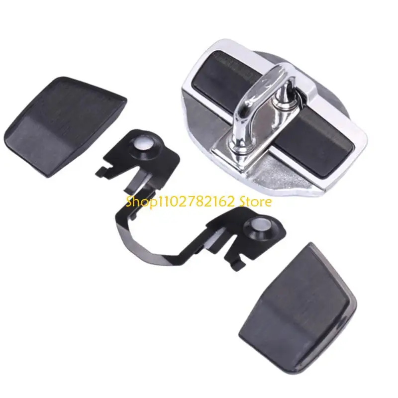 

547B Standard Fit Car Door Stabilizer Lock Latches Cover Protectors Regulator Anti Noise Sound Control Simple Mixture ABS Finish