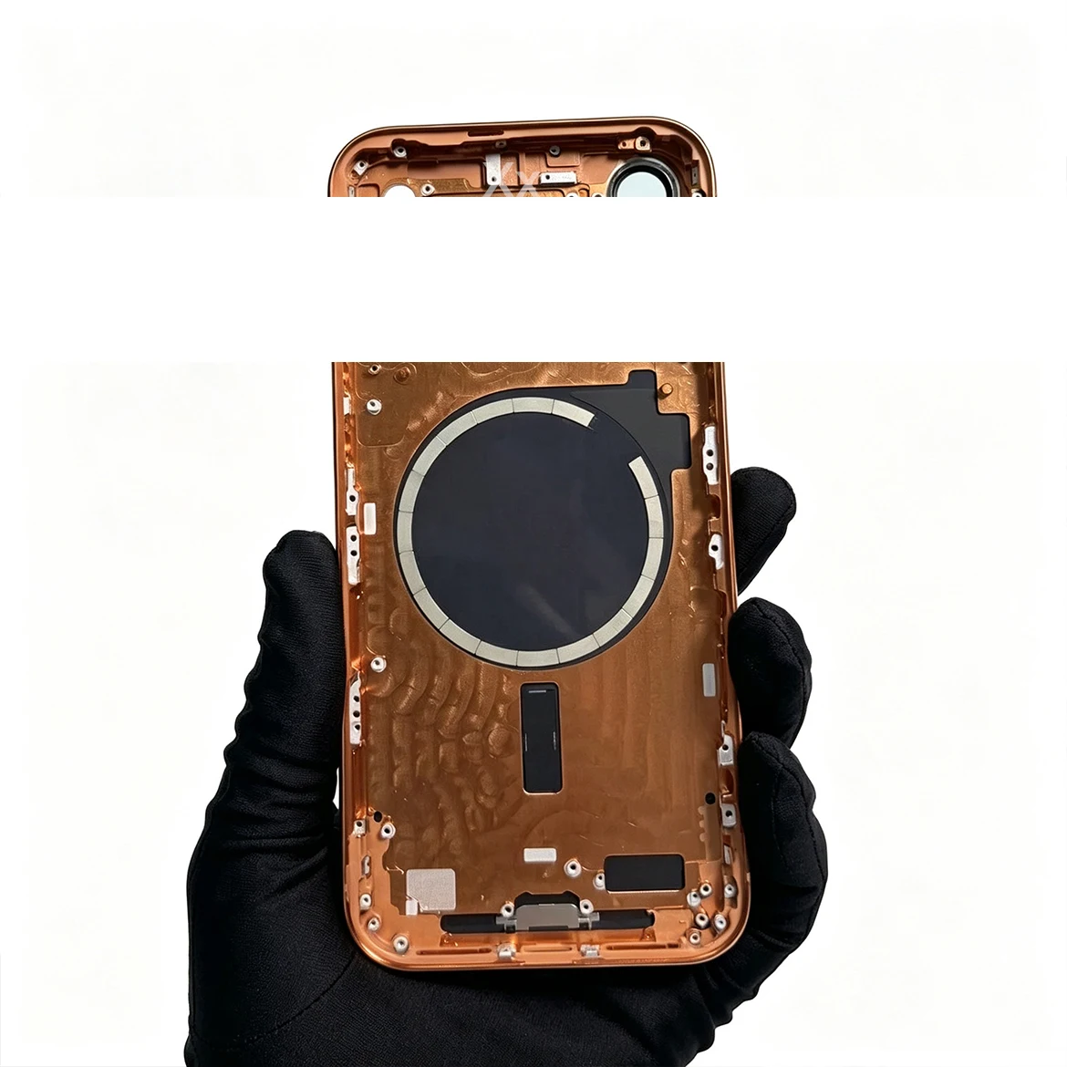 Rear Housing Assembly For 17 17 Pro 17 ProMax With Back Cover Middle Chassis Frame+SIM Tray+Side Key Parts