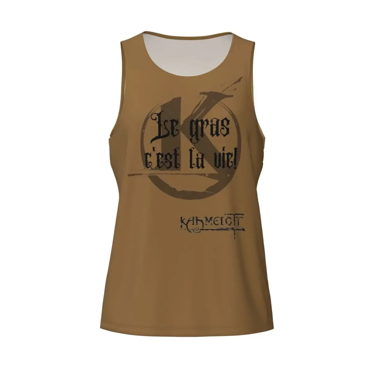 Quick Dry Quote Kaamelott The Fat! Gym Tank Muscle Sleeveless Shirt Bodybuilding Breathable Vest