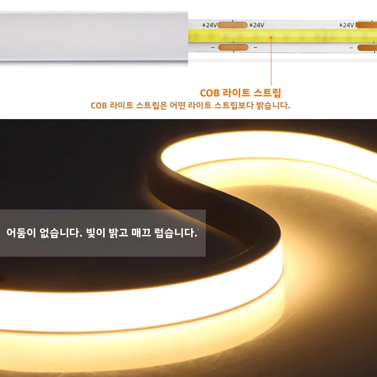 1-10M Wireless PIR Motion Sensor Switch 24V COB Neon Light LED Strip 320leds/m Ultra Bright 100% Pure Silica Gel Tube Home Decor
