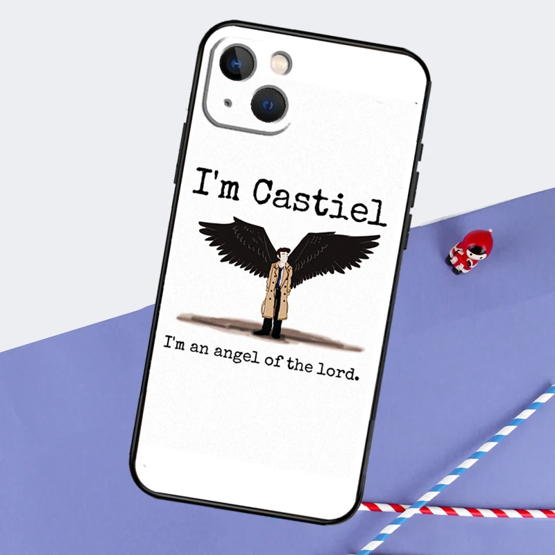 Supernatural Aesthetic Castiel Phone Case For iPhone 16 Pro Max 11 13 14 15 Pro Max 12 Mini XR 16 15 Plus 16e Back Cover