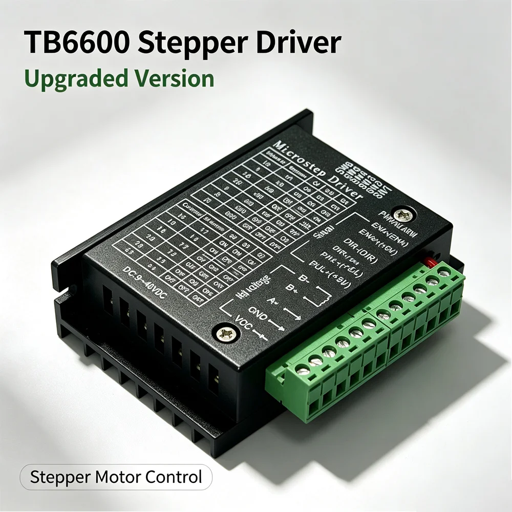 TB6600 Stepper Motor Driver Upgraded Version 32 Segments 4.0A 42VDC For 42 57 86 Motor CNC Engraving Controller