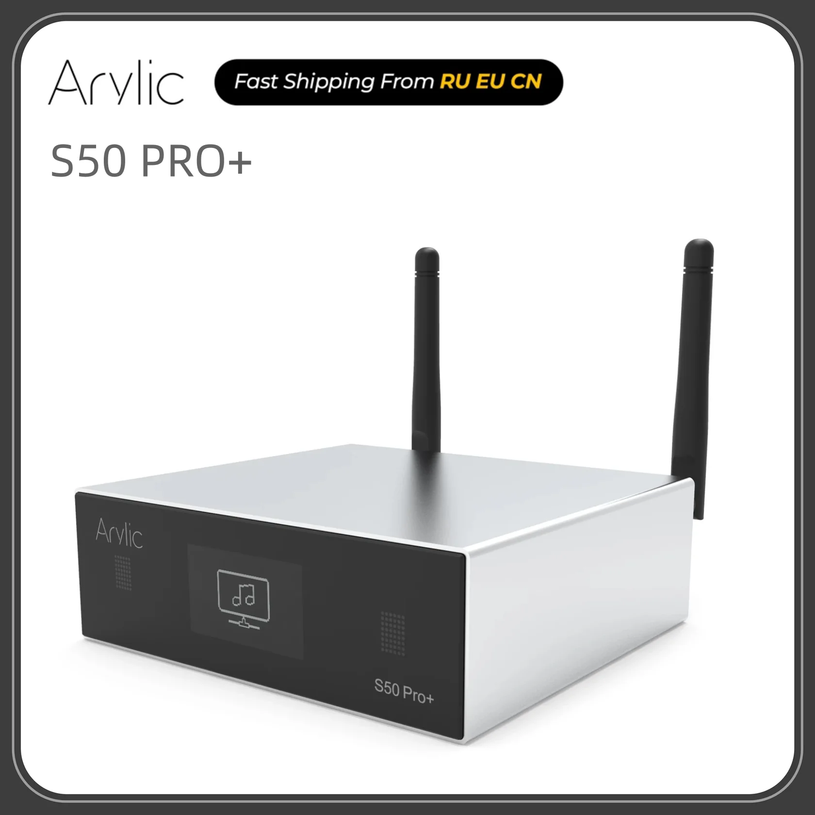 

Arylic S50 Pro+ WiFi & AptX HD Preamplifier With ESS Sabre Dac AKM ADC Multiroom Airplay Tidal Internet Radio DLNA QPLAY UPNP