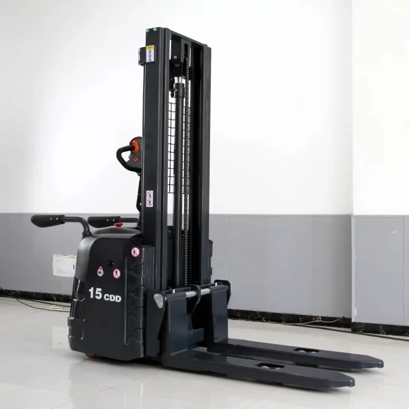 customized electric stacking truck pallet lifter high load capacity stable mast lifting for factory global business users