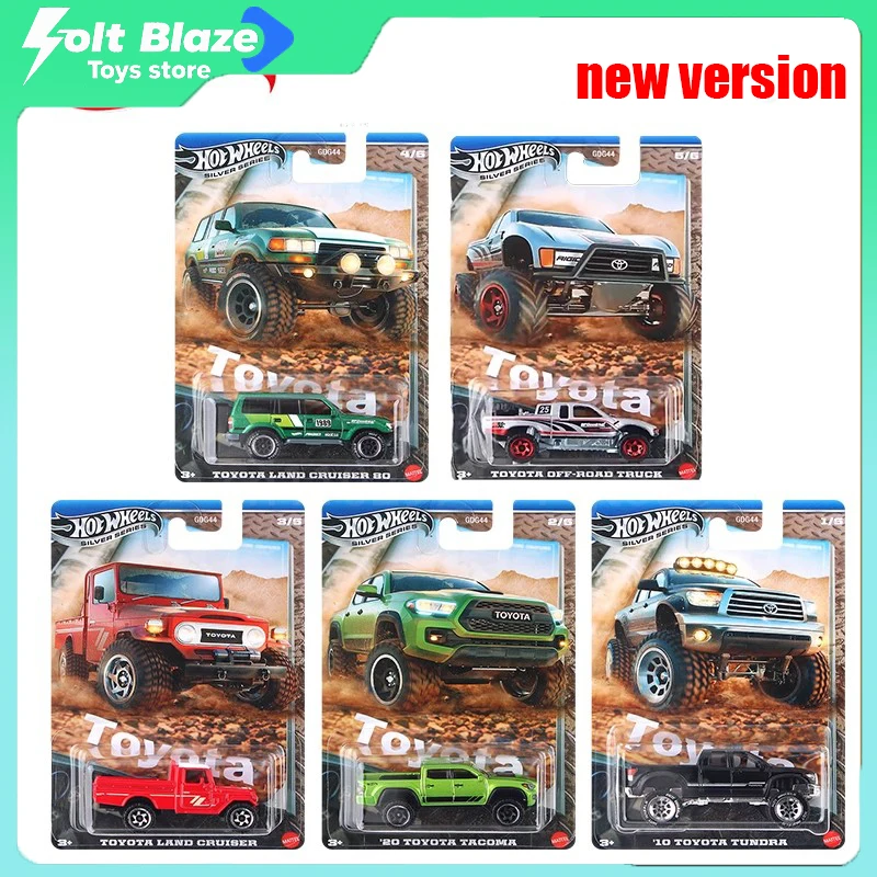 

Hotwheels 2025, серия Toyota Trucks, 1/64, Toyota Tundra Tacoma Land Cruiser, внедорожный грузовик, модель автомобиля из сплава, коллекция подарков для мальчиков