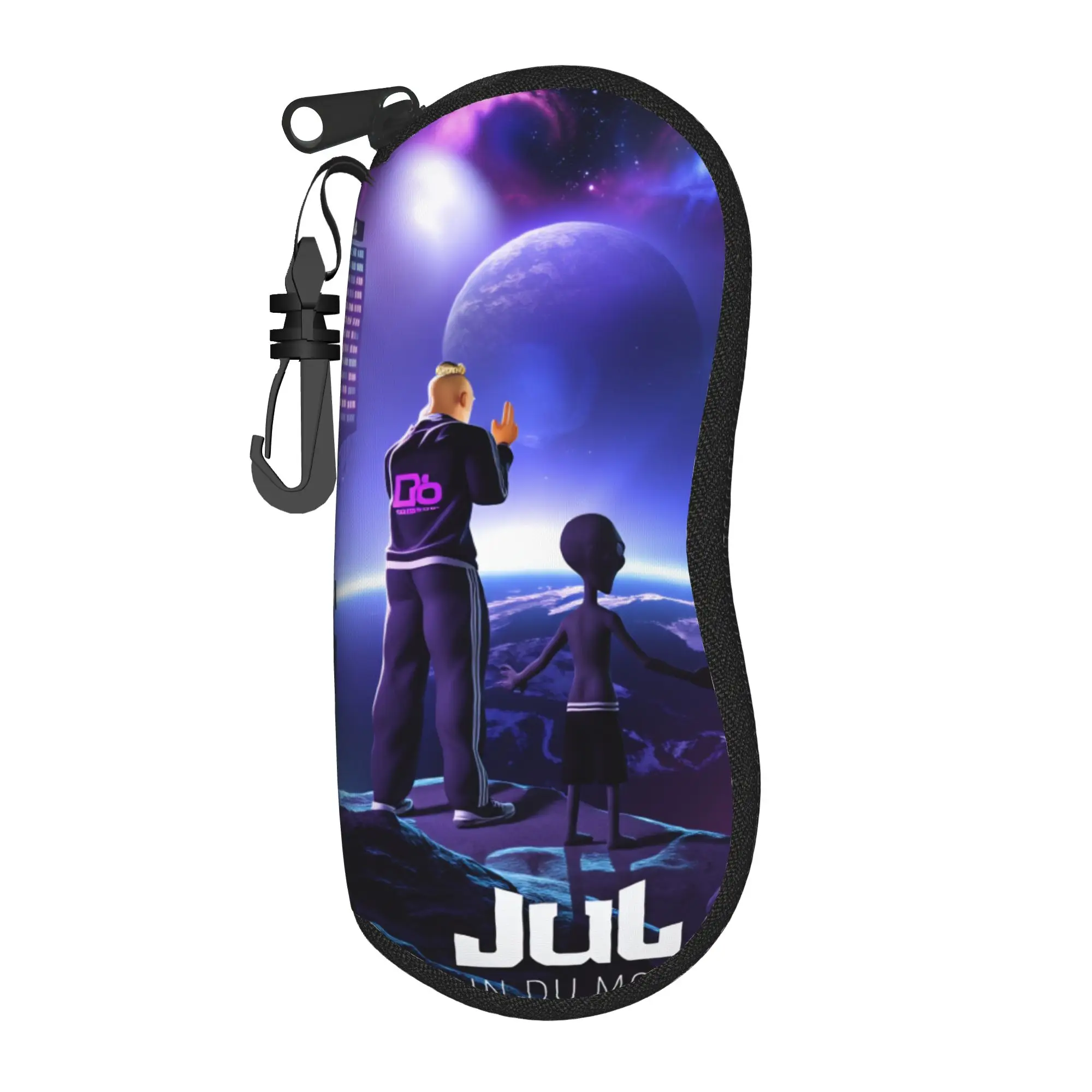 France Rapper Music JUL Glasses Case Cover  Zipper Sunglasses Pouch Fashion Travel Eyeglass Protector Men Women Eyewear Bag
