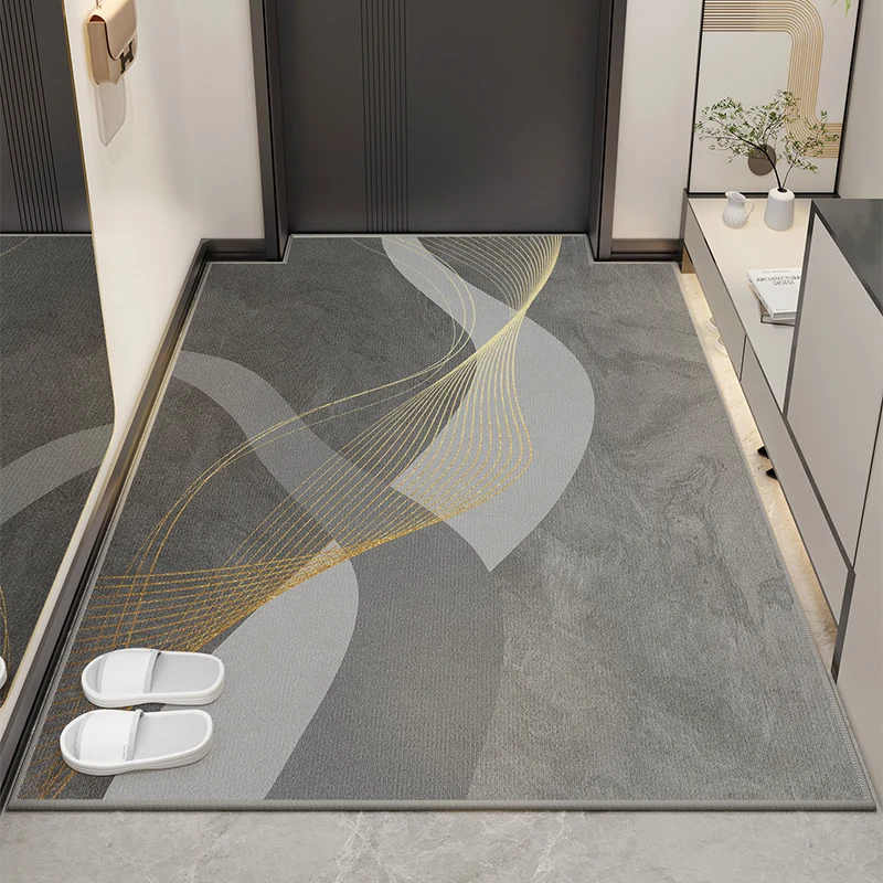 VIKAMA Winter-Spring Entry Floor Mat, Entrance Hall Stain-Resistant Door Mat, Carpet For Door, Home Decoration