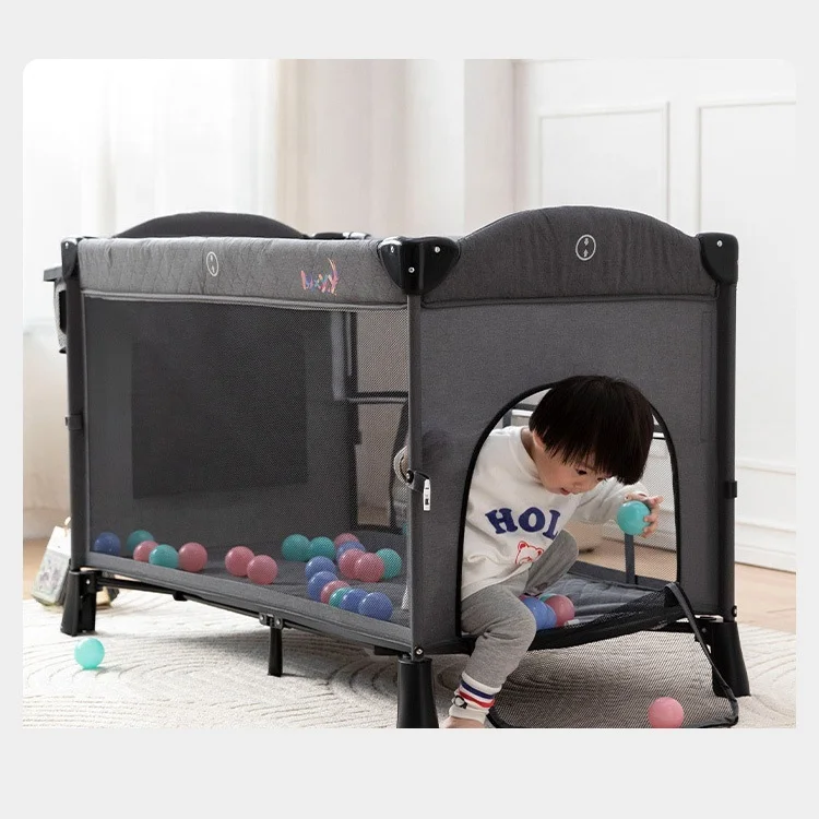 Customized Baby Crib Playpen Bedside Crib Sleeping Crib Drop Side Travel Cot Baby Bed