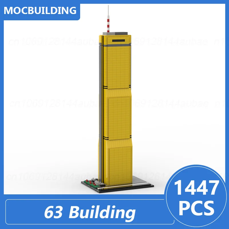 63 Building Seoul Skyscraper Model Moc Building Blocks Diy Assemble Bricks Architecture Display Collection Toys Gifts 1447PCS