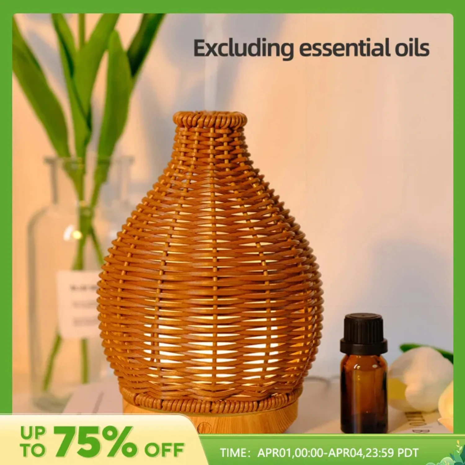 Transform your space into a luxurious tranquil oasis with this stylish and ultra-fine mist essential oil diffuser. Indulge in th