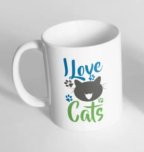 

I LOVE CATS Printed Novelty Ceramic Cup Gift Tea Coffee Mug 98
